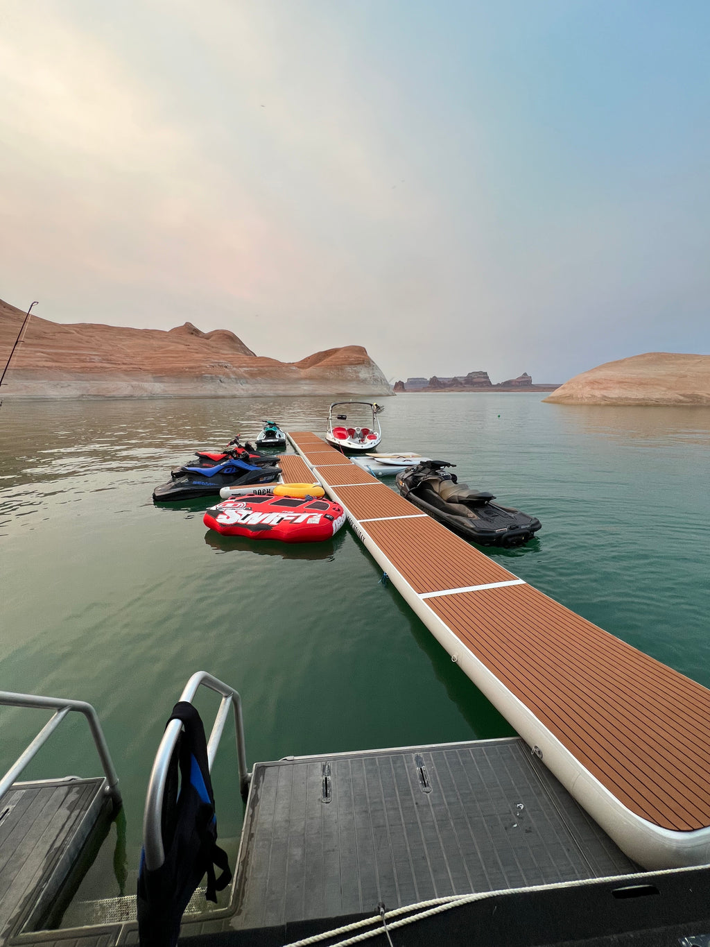 30ft × 4ft Inflatable Dock — $25 Presale Deposit